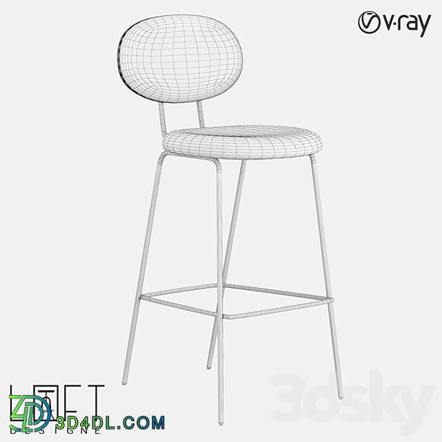 Bar stool LoftDesigne 3520 model 3D Models 3DSKY
