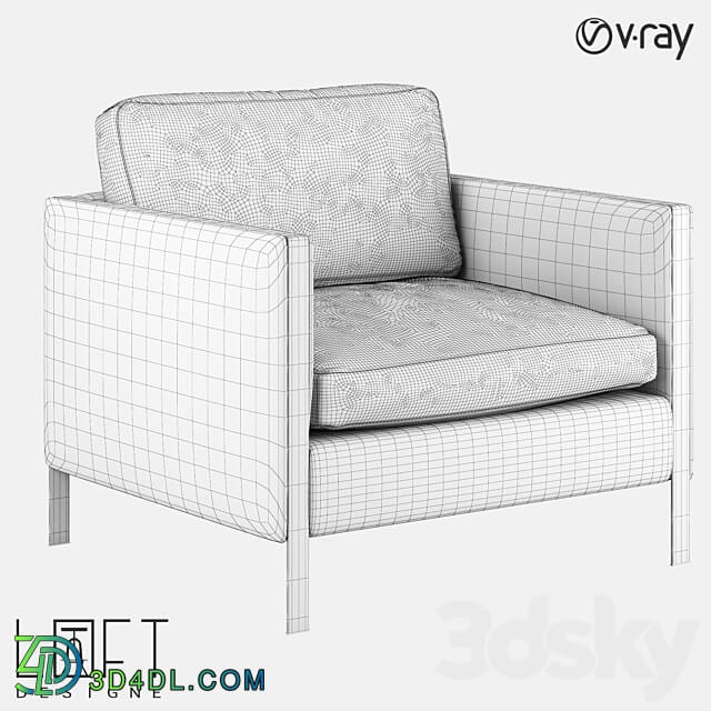 Armchair LoftDesigne 3798 model 3D Models 3DSKY