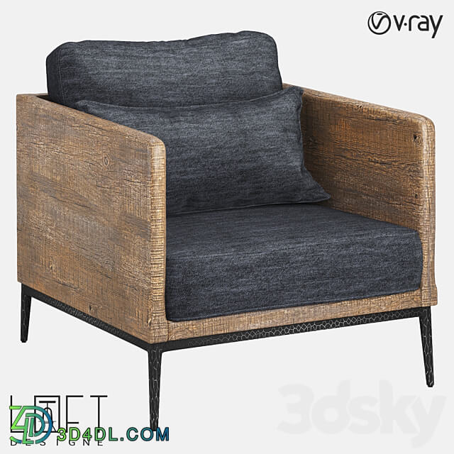 Armchair LoftDesigne 31860 model 3D Models 3DSKY