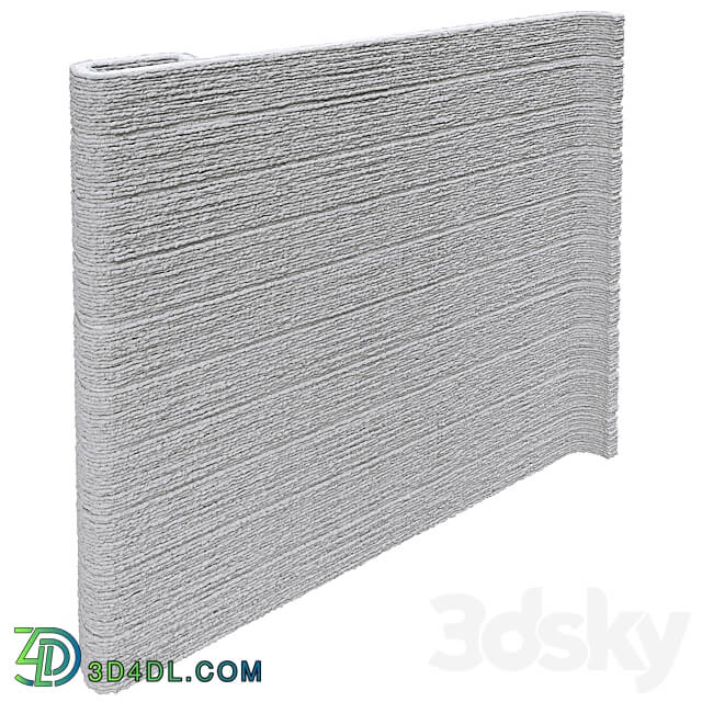 Craft fence section from VOLNA VG end panels Fence 3D Models 3DSKY