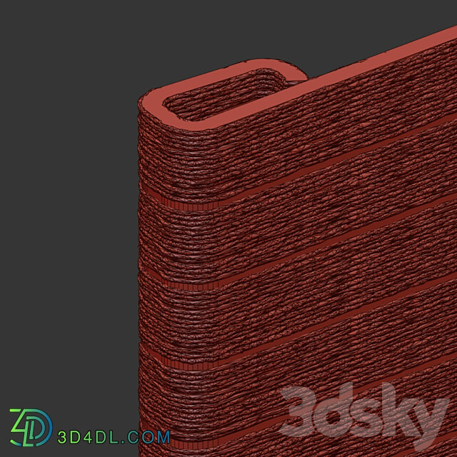 Craft fence section from VOLNA VG end panels Fence 3D Models 3DSKY