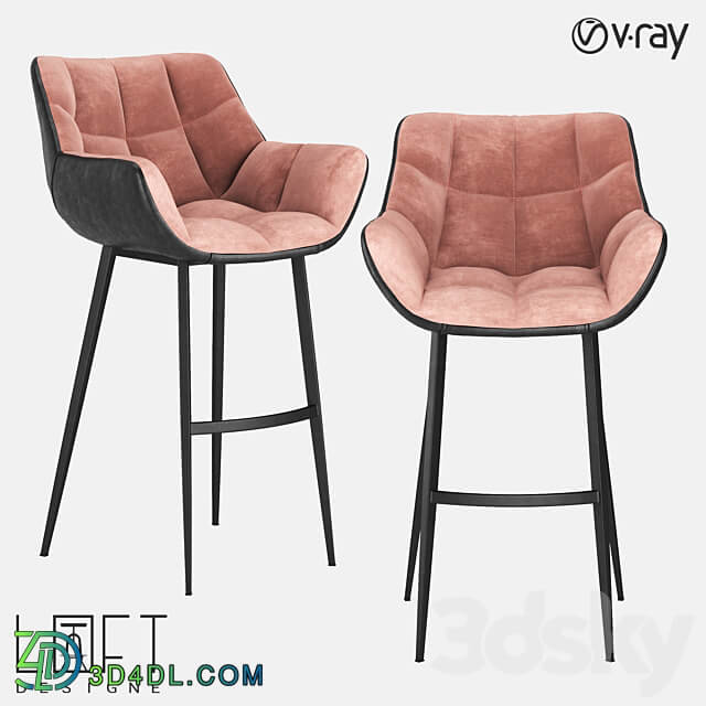 Bar stool LoftDesigne 30480 model 3D Models 3DSKY