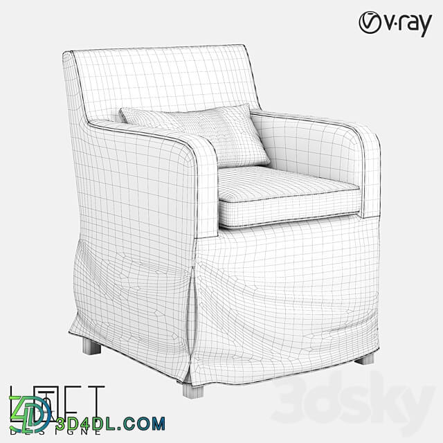 Armchair LoftDesigne 31861 model 3D Models 3DSKY