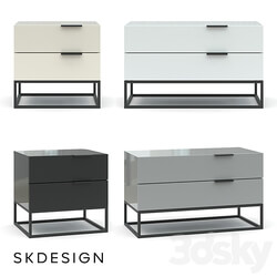 Bedside table Loft Sideboard Chest of drawer 3D Models 3DSKY 