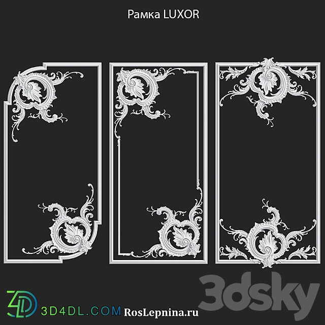LUXOR frame set by RosLepnina 3D Models 3DSKY