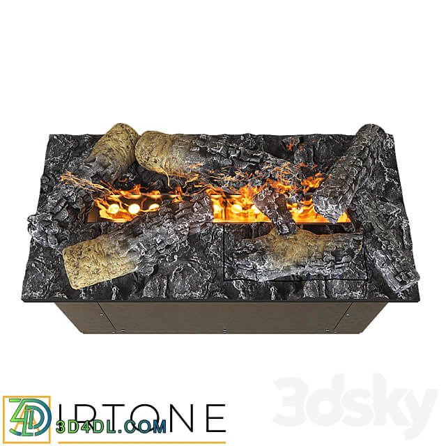 Steam Electric fireplace AIRTONE premium VEPO series with imitation of wood 500 3D Models 3DSKY