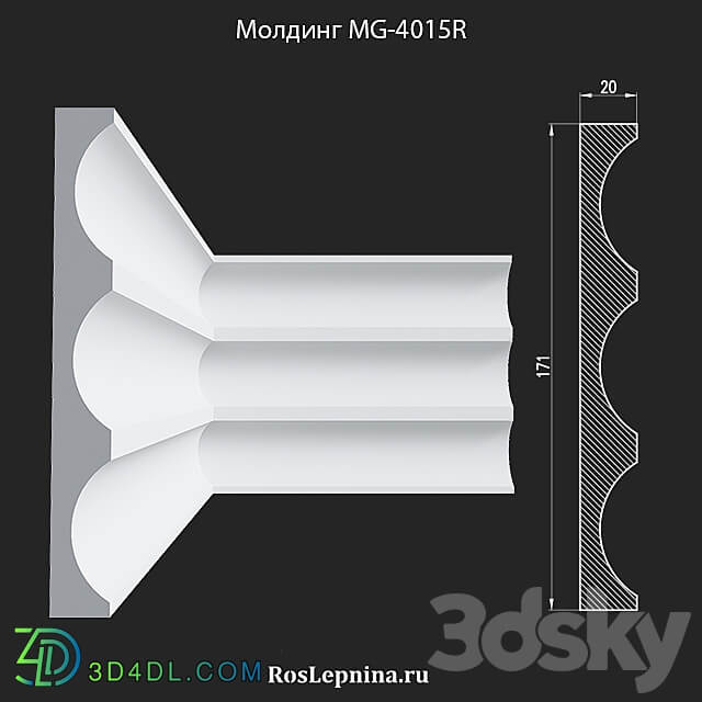 Molding MG 4015R from RosLepnina 3D Models 3DSKY