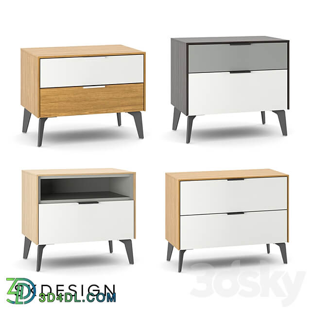 Olson bedside table Sideboard Chest of drawer 3D Models 3DSKY