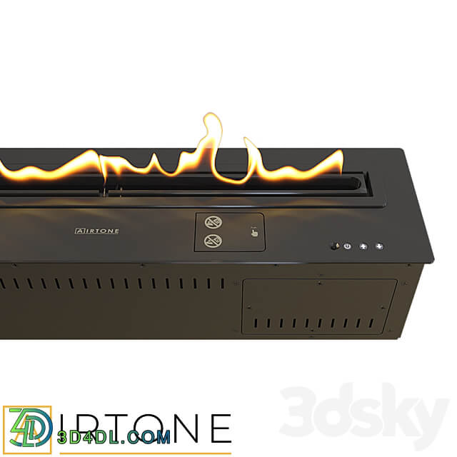 OM Automatic bio fireplace AIRTONE Andalle 1829 series 3D Models 3DSKY