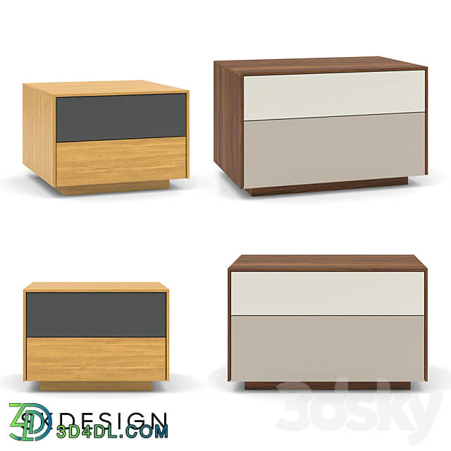 Dante bedside table Sideboard Chest of drawer 3D Models 3DSKY