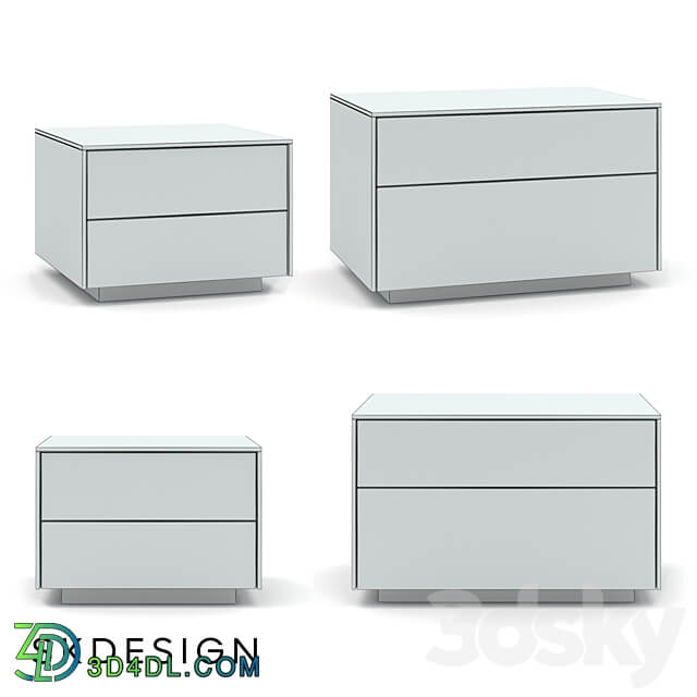 Dante bedside table Sideboard Chest of drawer 3D Models 3DSKY