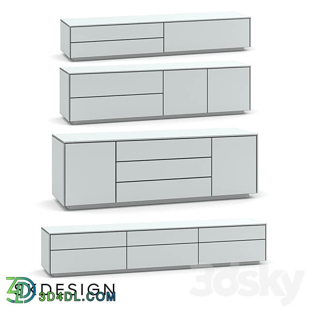 Dante TV Stand Sideboard Chest of drawer 3D Models 3DSKY