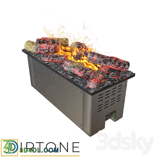 OM Steam Electric Fireplace AIRTONE premium VEPO series with wood imitation 600 3D Models 3DSKY