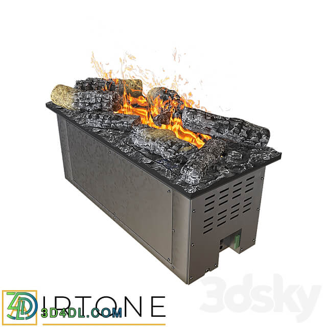 OM Steam Electric Fireplace AIRTONE premium VEPO series with wood imitation 600 3D Models 3DSKY