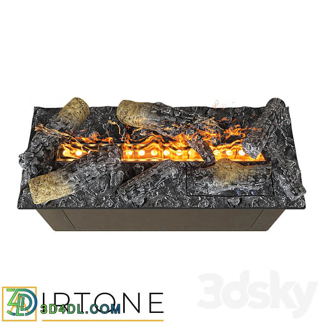 OM Steam Electric Fireplace AIRTONE premium VEPO series with wood imitation 600 3D Models 3DSKY