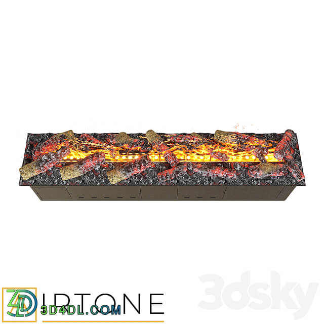 OM Steam Electric fireplace AIRTONE premium VEPO series with imitation of firewood 1200 3D Models 3DSKY