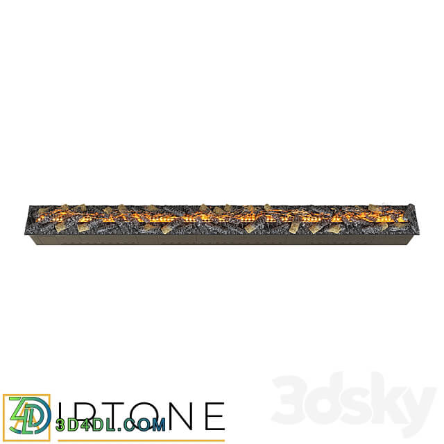 OM Steam Electric fireplace AIRTONE premium VEPO series with wood imitation 3000 3D Models 3DSKY