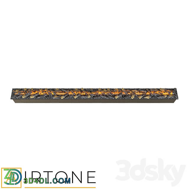 OM Steam Electric Fireplace AIRTONE premium VEPO series with imitation wood 3500 3D Models 3DSKY