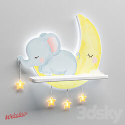 Backlit shelf Elephant Lua Weralav OM Miscellaneous 3D Models 