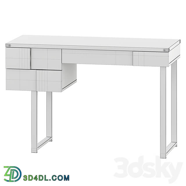 Brooklyn white desk 3D Models 3DSKY