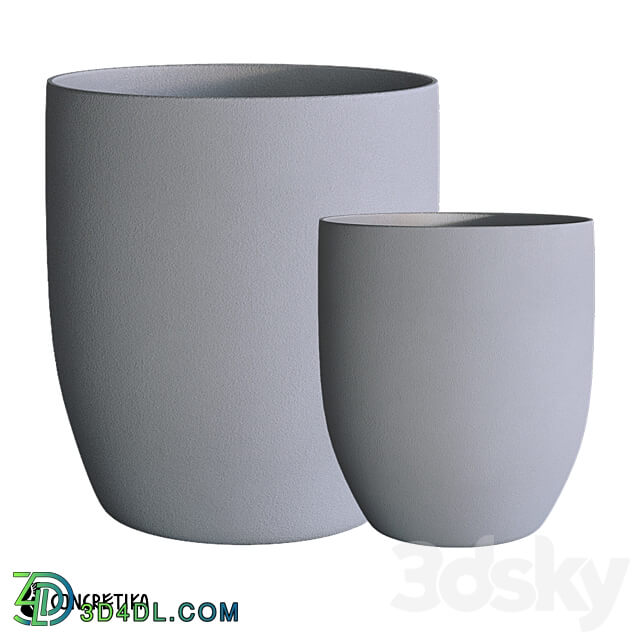 Concretika Collection Planter Vase3 Classic Om 3D Models 3DSKY