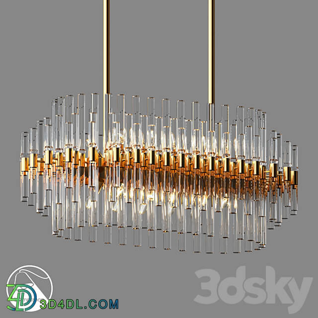 LampsShop.ru L1137 Chandelier Crystalline D Pendant light 3D Models 3DSKY