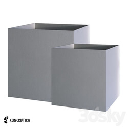 Concretika Collection Planter Cube classic Om 3D Models 3DSKY 