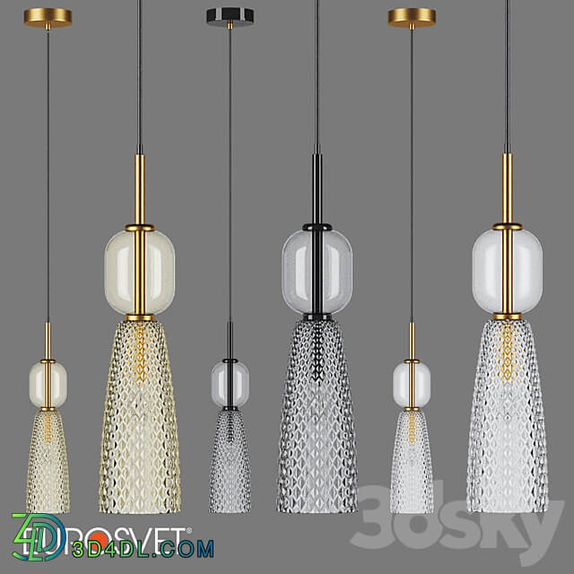 OM Pendant lamp with shade Eurosvet 50211 1 Glossy Pendant light 3D Models 3DSKY
