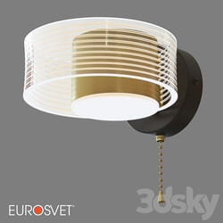 OM Wall lamp Eurosvet 90244 1 black gold Jet 3D Models 3DSKY 