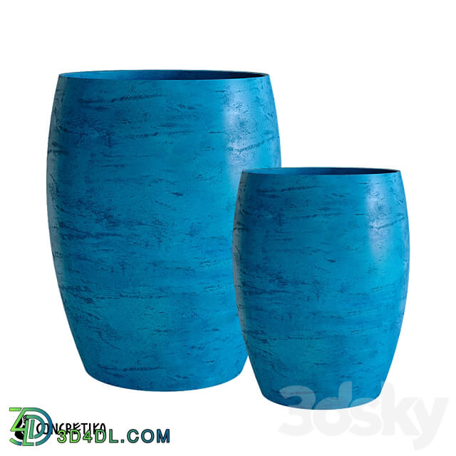 Concretika Collection Planters Oval color Om 3D Models 3DSKY