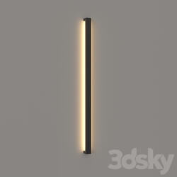 LED wall lamp Novosvet Line black 3D Models 3DSKY 