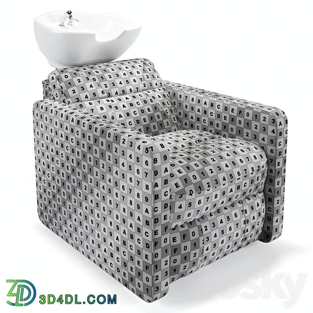 OM Hairdressers wash recliner Soho option 3 3D Models 3DSKY