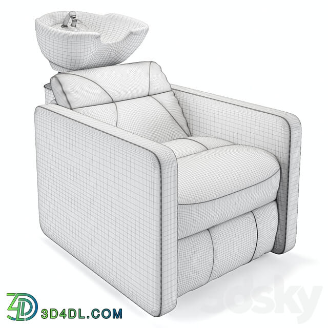 OM Hairdressers wash recliner Soho option 3 3D Models 3DSKY