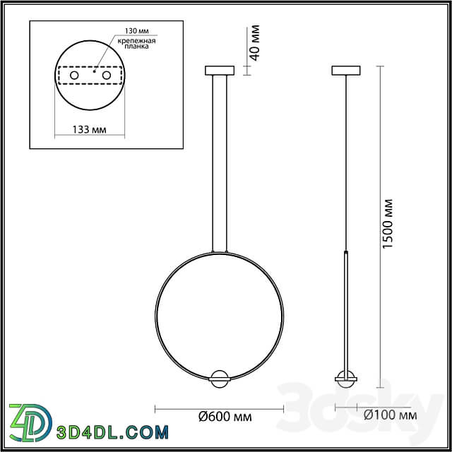 ODEON LIGHT 4336 27L GOTA Pendant light 3D Models 3DSKY