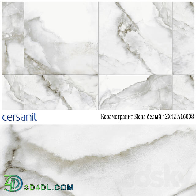 Cersanit White Siena porcelain stoneware 42X42 A16008 3D Models 3DSKY