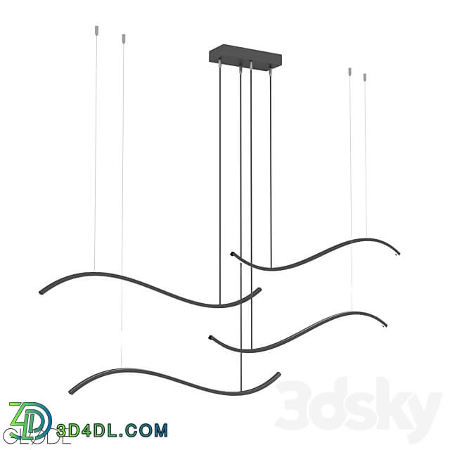 Pendant lamp WaveLamp from GLODE Pendant light 3D Models 3DSKY