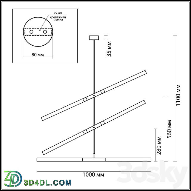 ODEON LIGHT 4307 6 SOHO Pendant light 3D Models 3DSKY