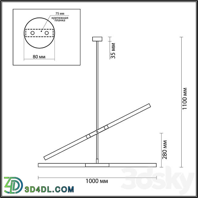 ODEON LIGHT 4307 4 SOHO Ceiling lamp 3D Models 3DSKY