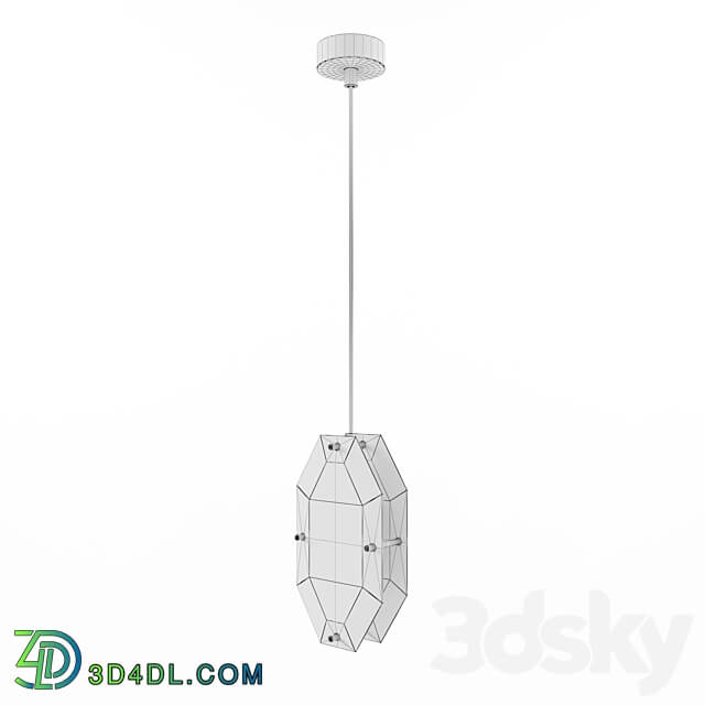 Newport 10521S brass fume clear glass Pendant light 3D Models 3DSKY