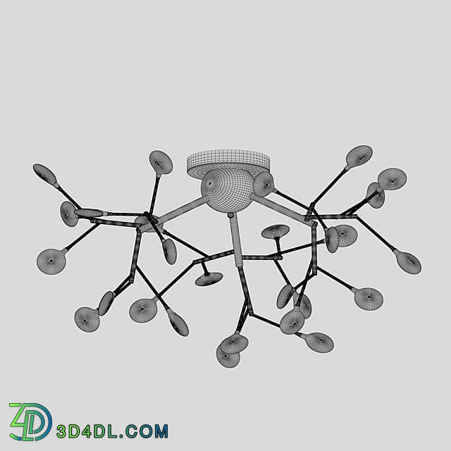 Lamp Vetta chrome transparent shades 07521 27.02 21 OM Ceiling lamp 3D Models 3DSKY