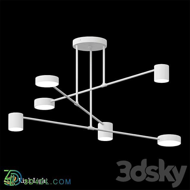 Chandelier Mekli white 07649 6A 01 OM Pendant light 3D Models 3DSKY