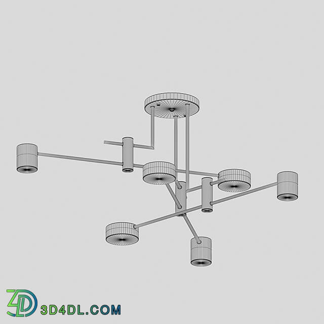 Chandelier Milli 07653 6 OM Pendant light 3D Models 3DSKY