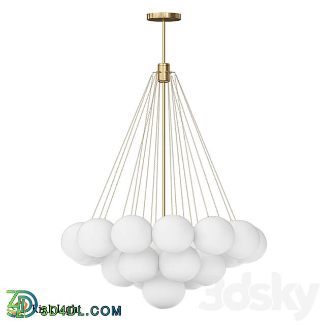 Chandelier Christa gold 08476 19 33 OM Pendant light 3D Models 3DSKY