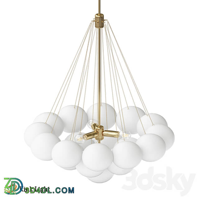 Chandelier Christa gold 08476 19 33 OM Pendant light 3D Models 3DSKY