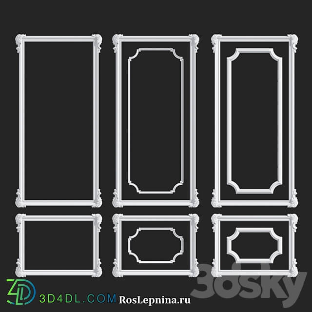 OXFORD frame set by RosLepnina 3D Models 3DSKY