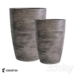 CONCRETIKA planter collection VERANDA concrete OM 3D Models 3DSKY 