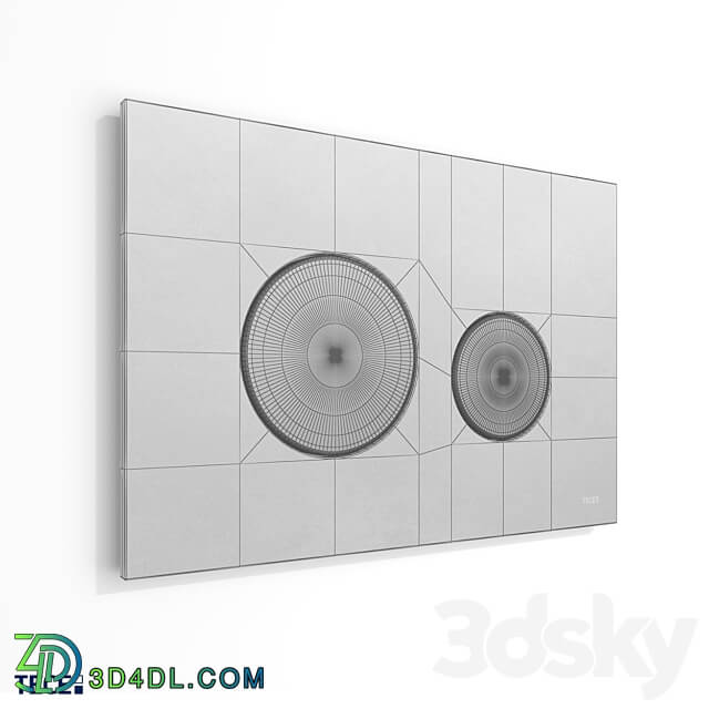 Flush plates TECEloop modular OM Bathroom accessories 3D Models 3DSKY