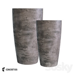 CONCRETIKA CONUS concrete OM planter collection 3D Models 3DSKY 