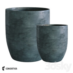 Concretika Collection Planter Vase3 midnight Om 3D Models 3DSKY 