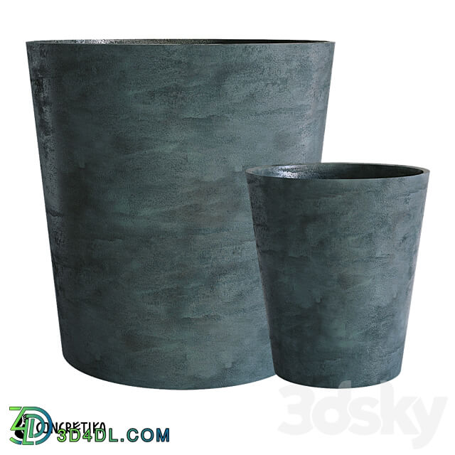 Concretika Collection Planters Crater Xl midnight Om 3D Models 3DSKY